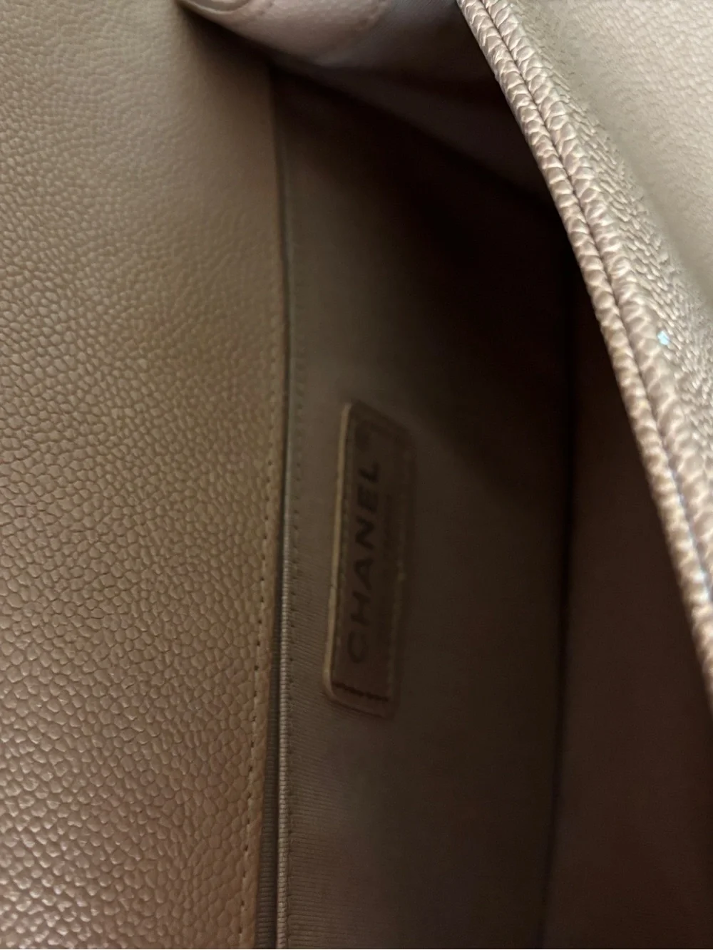 CHANEL Boy Bag medium in caviar leather